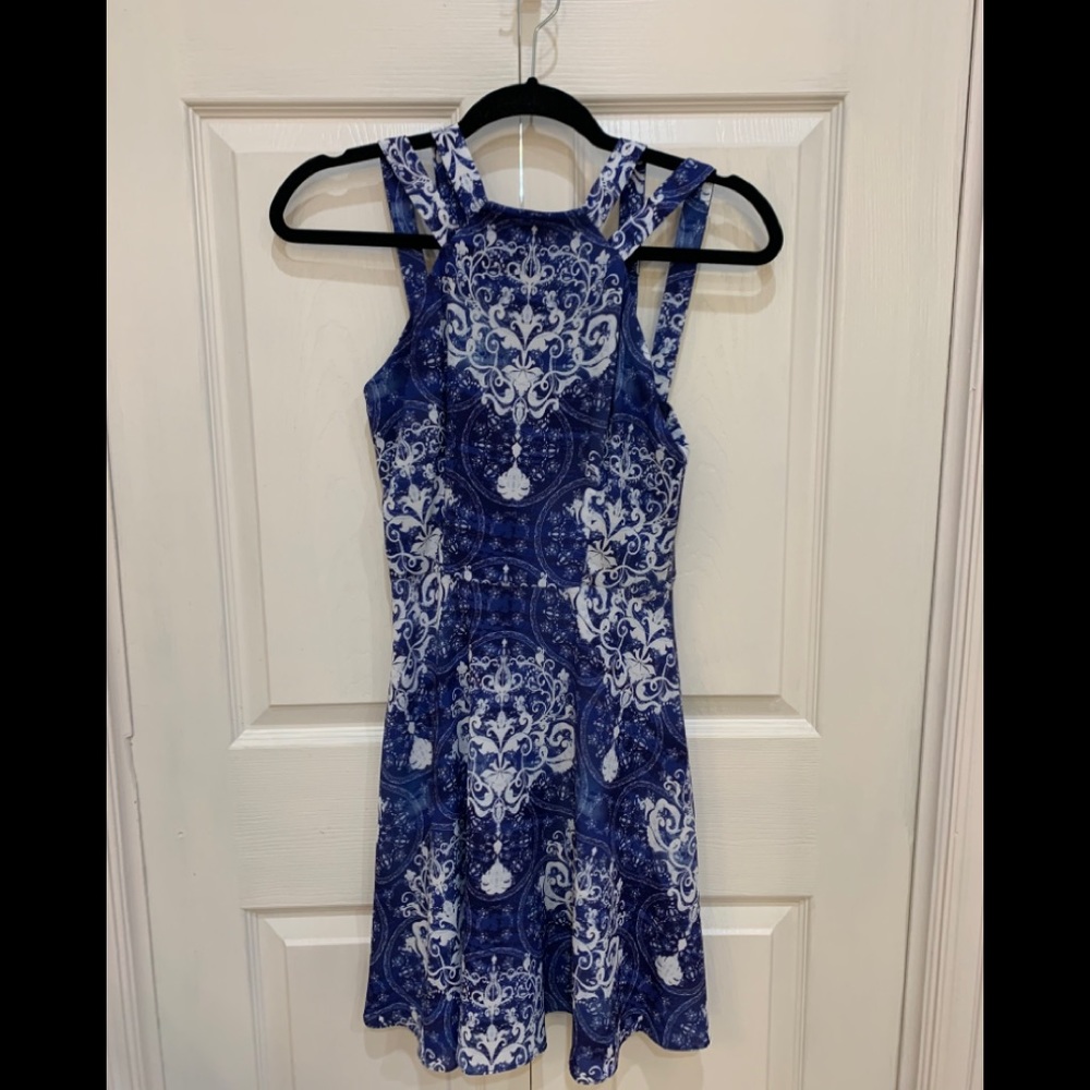 Girls blue sundress.